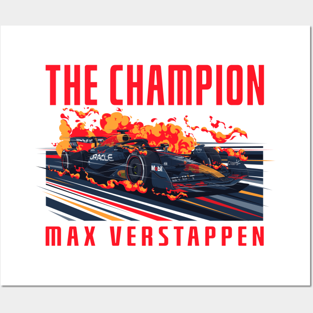 Formula One Max Verstappen car Wall Art by desaindroid@gmail.com